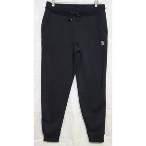 Fila Womens Black Athletic Sweatpants Ankle Joggers Sz 36"